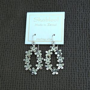 Noa Zuman Silver🤍 Floral🌸 Wreath Dangle Earrings